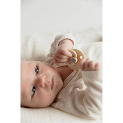 Bibs Studio Collection Colour Jasmine Floral Latex Pacifier 6-18 Months - Jasmine Ivory Mix - 2pk