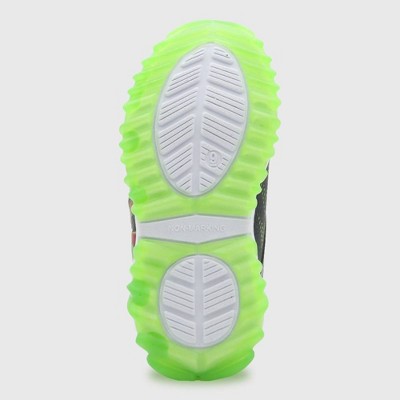 Teenage Mutant Ninja Turtles Toddler Boys' Light-Up Sneakers Black/Green 8T