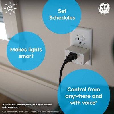 GE CYNC Indoor Smart Plug White