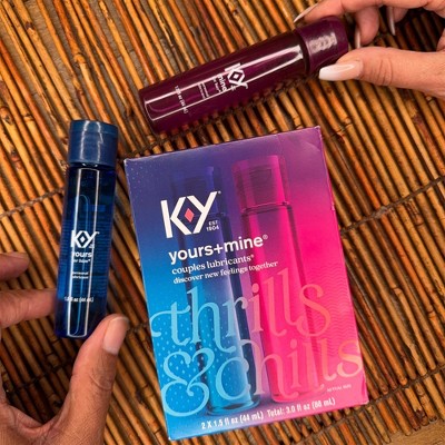 K-Y Yours + Mine Couples Personal Lube - 3 fl oz/2ct