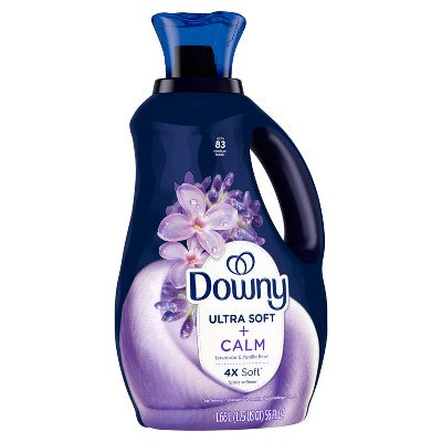 Downy Ultra Soft + Calm Lavender & Vanilla Beans Liquid Fabric Softener - 56 fl oz
