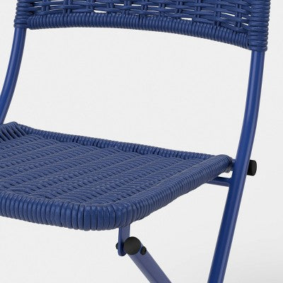 Monochromatic Rope Folding chair Navy Blue - Threshold (LOCAL PICKUP ONLY)