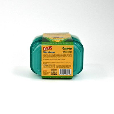 Glad Take-Aways Crayola Retired Colors 12oz/10pk Deli/Snack Food Storage Containers -Magic Mint