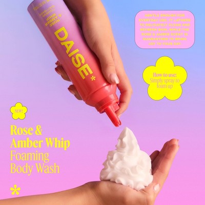 DAISE Foaming Body Wash - XOXO - 8.8oz: Whole Body, Normal Skin, Aerosol Can, Foam Form