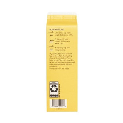 The Honest Company Refresh Shampoo + Body Wash Refill - Citrus Vanilla - 32 fl oz: Basic Cleansing, All Hair Types, Daily Use