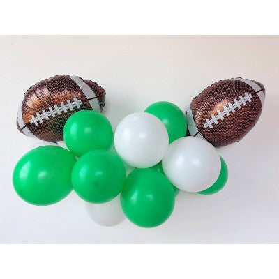 Packed Party Balloon Garland with 2 Mylar Footballs