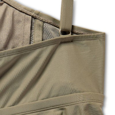 Women's Post Mastectomy Shirred Tankini Top Shade & Shore Green X