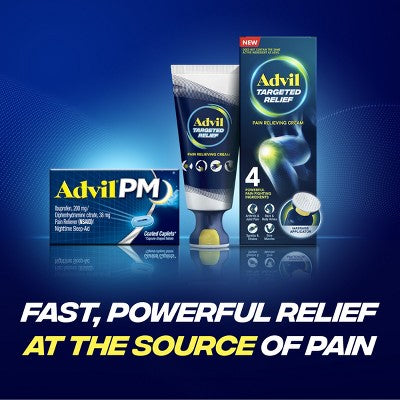 Advil NSAID PM Pain Reliever Ibuprofen Caplets - 20ct