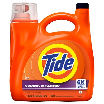 Tide Liquid HE Spring Meadow Liquid Laundry Detergent 126 loads - 158oz