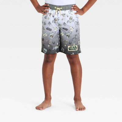 Boys' Star Wars Swim Trunks - Gray M