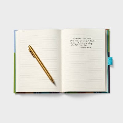 Stay Focused Striped Journal with Pen Set Lined - Tabitha Brown for Target
