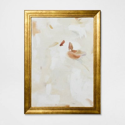 28"x38" Modern Abstract Light Framed Wall Art with Ornate Frame - Threshold designed with Studio McGee (LOCAL PICKUP ONLY)