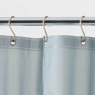 71"x71" Mid Weight Color Shower Liner Dark Gray - Threshold
