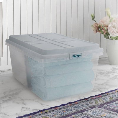 Hefty 98.5qt Hi-Rise Clear Divided Storage Container (LOCAL PICKUP ONLY)