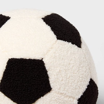 Soccer Ball Sport Boucle Kids' Decorative Throw Pillow - Pillowfort