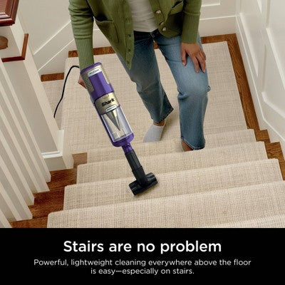 Shark PowerDetect Ultra-Light Corded Stick Vacuum with DuoClean Detect Technology and Self-Cleaning Brushroll Purple HZ4002 (LOCAL PICKUP ONLY)