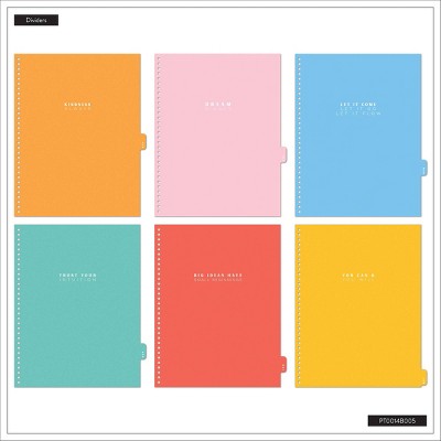 Happy Brands Organized July 2025 - June 2026 Weekly/Monthly Planner 9.37"x11.12" Multicolor Cool Brights