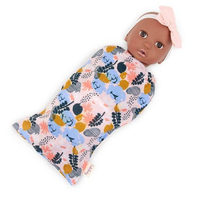 LullaBaby 13" Floral Star Sleep Sacks Twin Dolls Set
