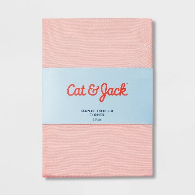 Girls' Footed Dance Tights - Cat & Jack Light Pink M