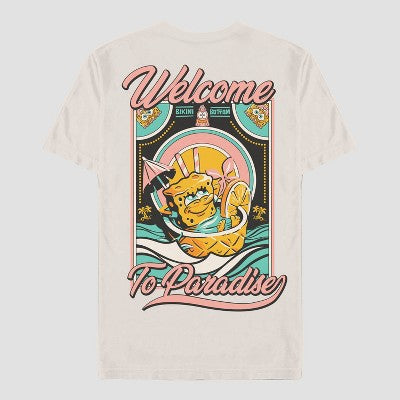 Men's Nickelodeon SpongeBob SquarePants T-Shirt - Cream XXL