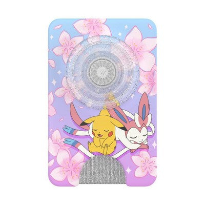 PopSockets Pokemon Magnetic Cell Phone Wallet with Grip and MagSafe Adapter Ring - Sakura Dreams