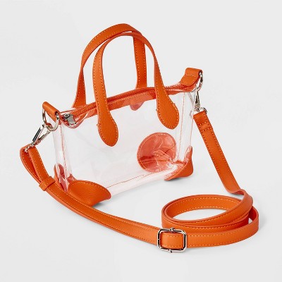 Game Day Clear Pouchette Crossbody Bag - Wild Fable Orange