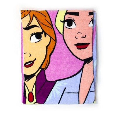 Frozen Anna and Elsa Beach Towel