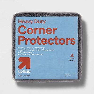 4pk Corner Protectors - up&up: Foam Wrap for Moving & Packing Supplies, 8x8, 2lb
