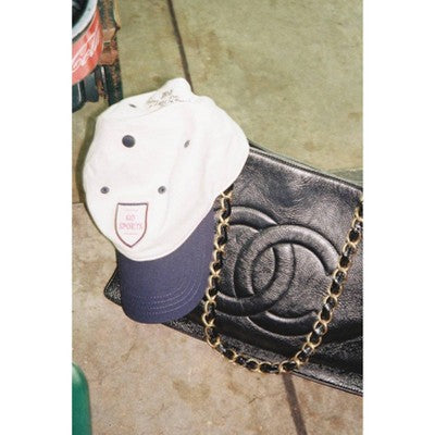 Go Sports Hat - Frasier Sterling Cream/Navy/Pink: Adjustable Cotton Baseball Cap