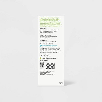 Temple Non-Contact IR Thermometer - up&up: Forehead, Battery Level Display, Sound Indicator, Battery Powered