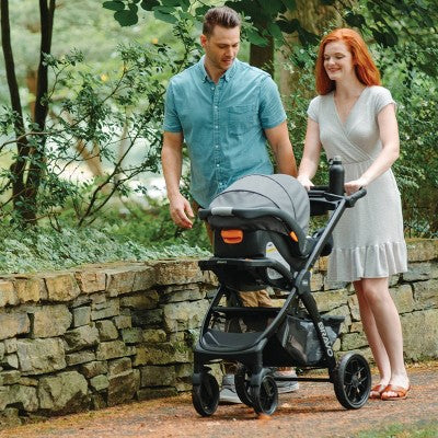 Chicco Bravo LE ClearTex Quick-Fold Stroller - Pewter (LOCAL PICKUP ONLY)