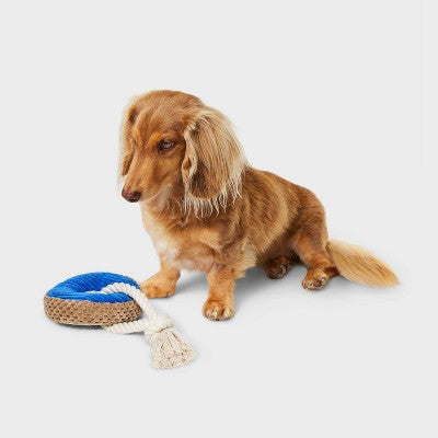 9.5" Donut Plush Rope Dog Toy - Boots & Barkley