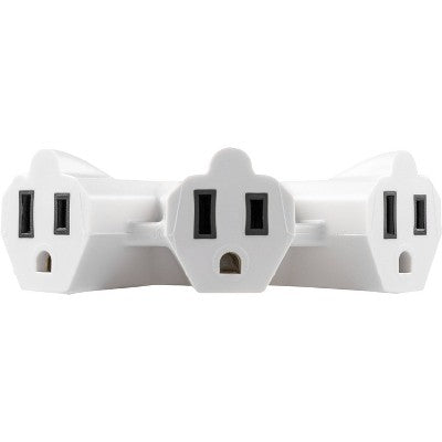 GE 50' 3-Outlet EZGrip Grounded Indoor-Outdoor Extension Cord White