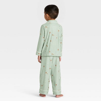 Toddler Gingerbread Striped Long Sleeve Shirt and Pants 2T
