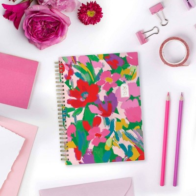 Rhi James for Blue Sky Weekly/Monthly Planner Notes (15 Month) Wirebound 5.875"x8.625" Printed - Floral Brushstroke