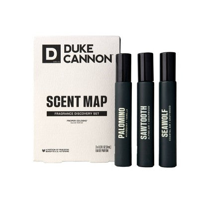 Duke Cannon Supply Co. Proper Cologne - Sawtooth/Midway/Huron - 0.3 fl oz/3pk
