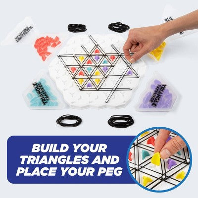 Triangle Takeover by What Do You Meme?: Creative Thinking Board Game for 2+ Players - Includes Tray, Tokens & More