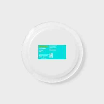 Disposable Plates - 24ct - Floral Border - 10" - up&up