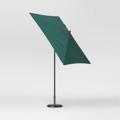 6' Square Marled Outdoor Patio Market Umbrellas Teal Blue with Black Pole - Threshold (LOCAL PICKUP ONLY)