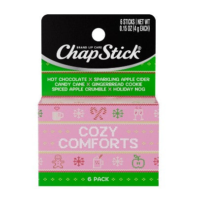 Chapstick Holiday Lip Balm Cozy Comforts - 0.15oz/6ct