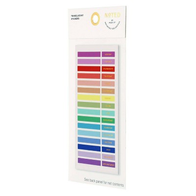 Noted by Post-it Colorful Stickers for Journals, Planners & Calendars - 96ct