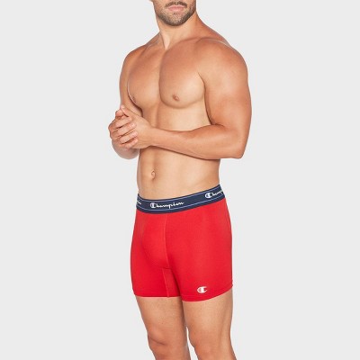 Champion Men's Active Performance 5pk Breathable Boxer Briefs - Blue/Red/Navy XL
