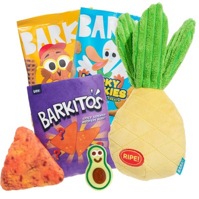 BARK Beg-n-Bag Medium Box Dog Plush Toy Set - 5pc