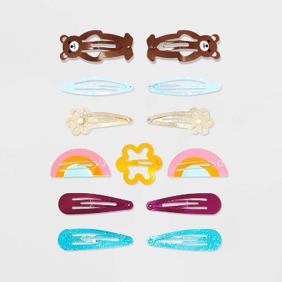 Toddler Girls' 13pc Snap Hair Clips - Cat & Jack