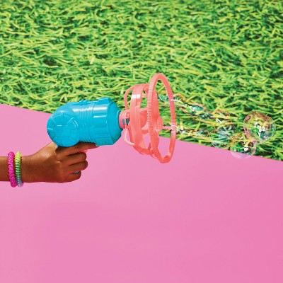 Double Bubble Blaster - Sun Squad: Plastic Bubble Blower Toy for Kids Ages 3+
