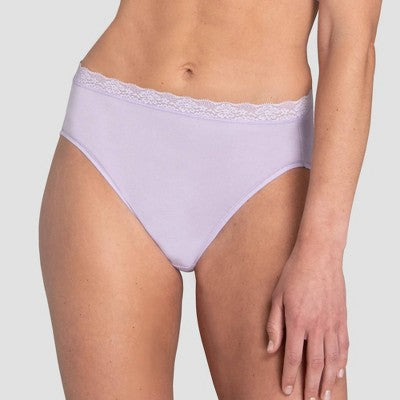 Fruit of the Loom Women's 4pk All Day Comfort Cotton Stretch Hi-cut Underwear - Multicolor 9