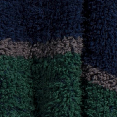 Cozy Woven Stripe Throw Blanket Navy/Green/Ivory - Room Essentials