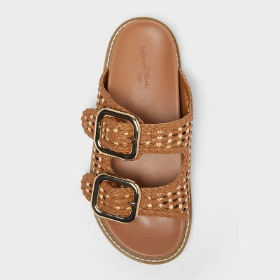 Women's Collin Sandals with Memory Foam Insole - Cognac 6.5