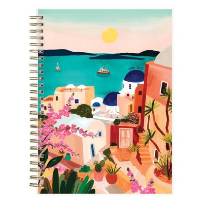Rhi James for Blue Sky Weekly/Monthly Planner Notes (15 Month) Wirebound 5.875"x8.625" Clear Cover - Greek Village