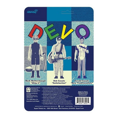 Super 7 Devo ReAction Figure New Traditions Gerald Casale Action Figure